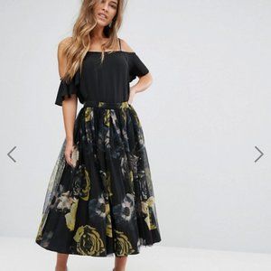 ASOS floral Skirt NWT